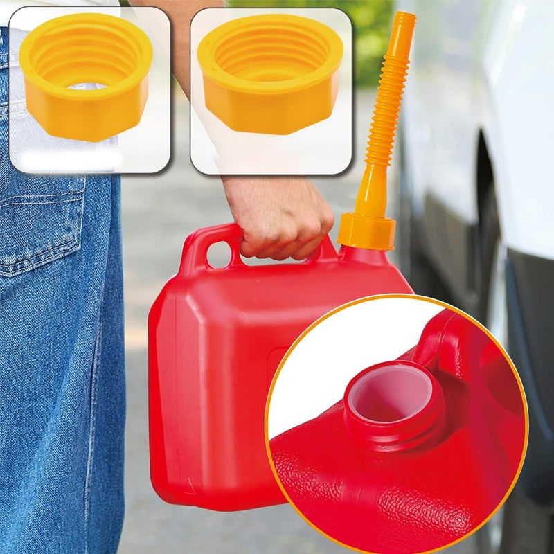Replacement Gas Can Spout Pouring Flexible Yellow Plastic Kit - Image 9