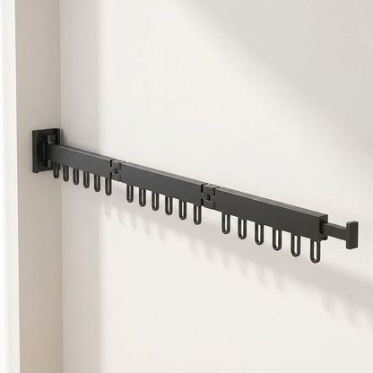 Retractable Drying Rack Folding Wall-Mount Hanger With Cloth Design Space That Disappears When You're Done - Image 1