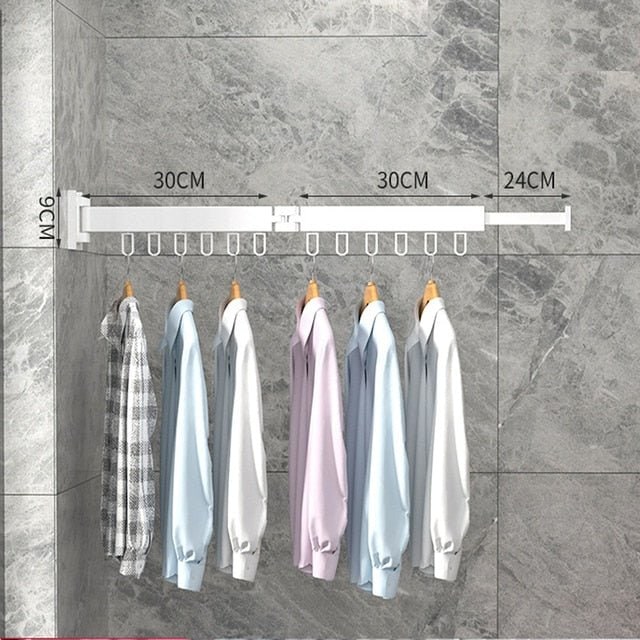 Retractable Wall Drying Rack With Foldable Design For Indoor And Outdoor Use - Image 11