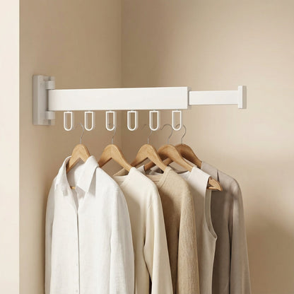 Retractable Wall Drying Rack With Foldable Design For Indoor And Outdoor Use - Image 16