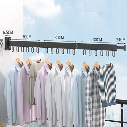Retractable Wall Drying Rack With Foldable Design For Indoor And Outdoor Use - Image 8