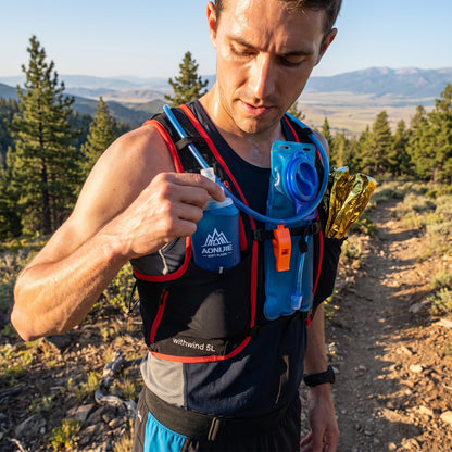 Trail Running Hydration Vest Pack Lightweight - in-use