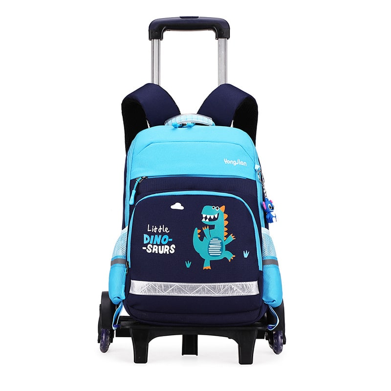 School Bag Childrens Rolling Backpack Wheeled Detachable - Image 1