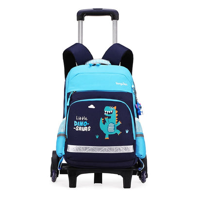 School Bag Childrens Rolling Backpack Wheeled Detachable - Image 1