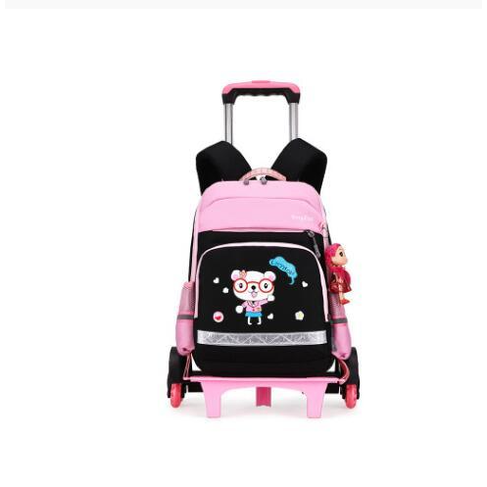 School Bag Childrens Rolling Backpack Wheeled Detachable - Image 5