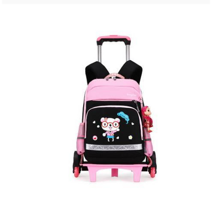 School Bag Childrens Rolling Backpack Wheeled Detachable - Image 5