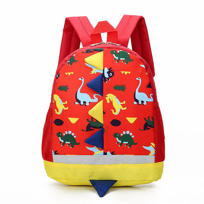 School Bag Kids Backpack Childrens Dinosaur Spikes Pocket - Image 2