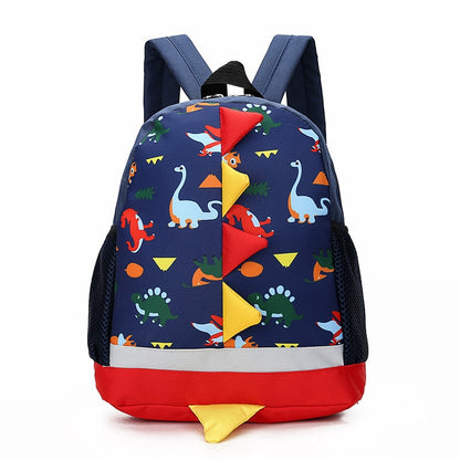 School Bag Kids Backpack Childrens Dinosaur Spikes Pocket - Image 5