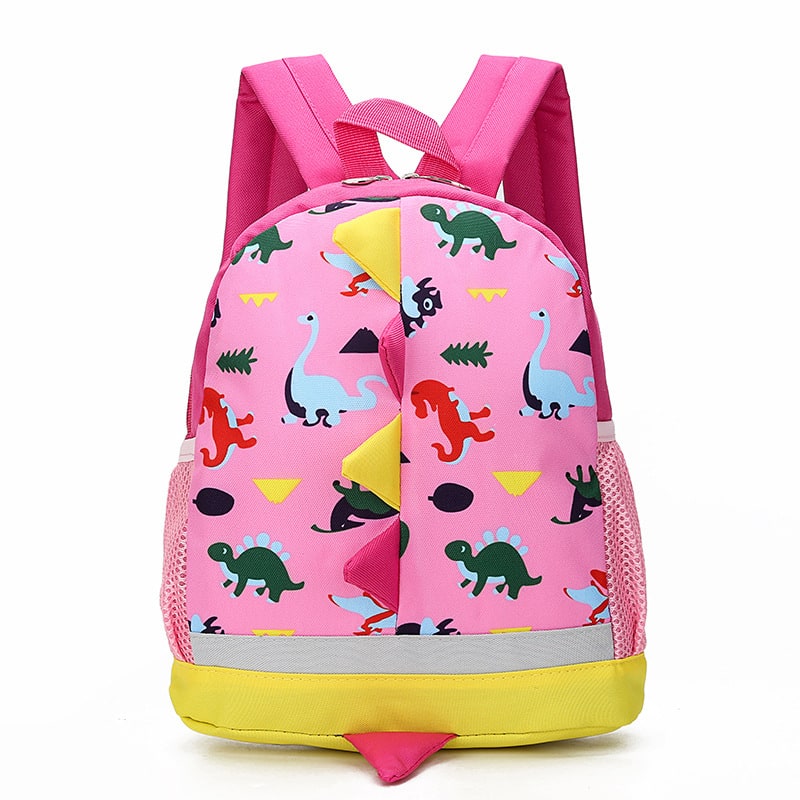 School Bag Kids Backpack Childrens Dinosaur Spikes Pocket - Image 6