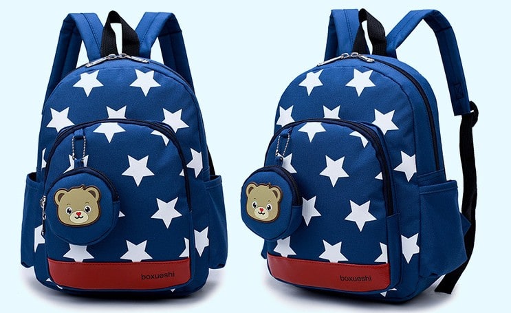 School Bag Kids Backpack Childrens Preschool Star Bear Pouch - Image 1