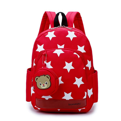 School Bag Kids Backpack Childrens Preschool Star Bear Pouch - Image 2