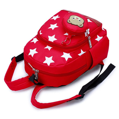 School Bag Kids Backpack Childrens Preschool Star Bear Pouch - Image 4
