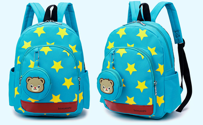School Bag Kids Backpack Childrens Preschool Star Bear Pouch - Image 6