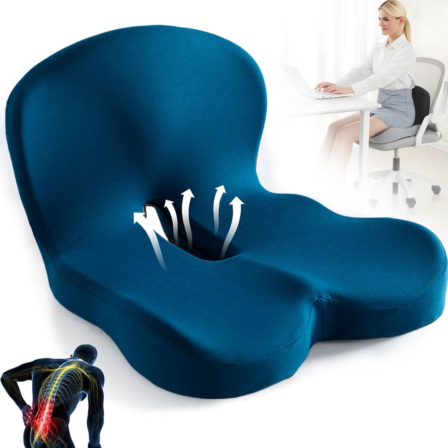 Seat Cushion for Office for Chair Ergonomic Foam - Image 1