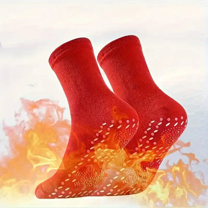 Self Heating Socks With Non-slip Grip Soles And Thermal Insulation For Warm Indoor Comfort - Image 2
