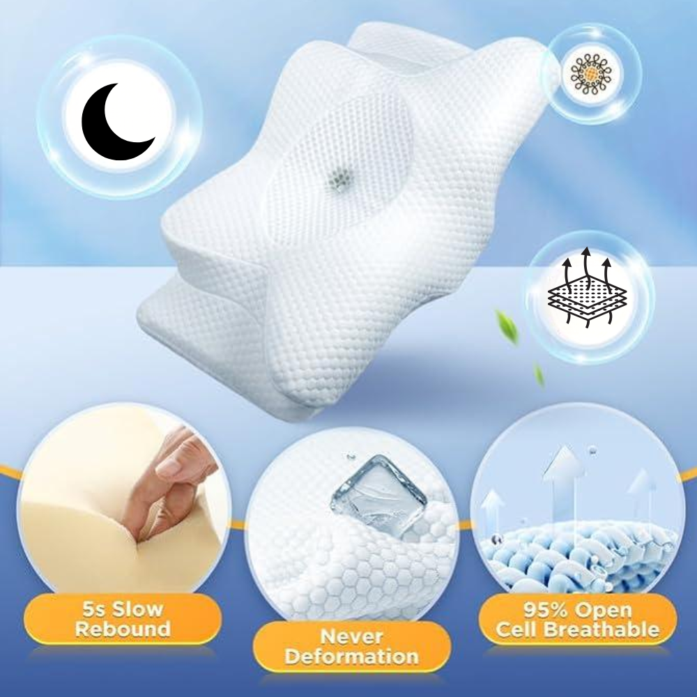 Side Sleeper Pillow Memory Foam Pillow Pillow for Neck Pain Snoring - Image 13