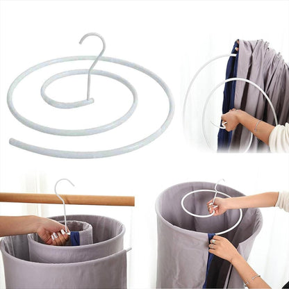 Spiral Drying Rack Metal Laundry Clothes Hanger For Blankets Sheets Large Items - Image 4