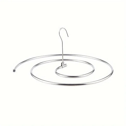 Spiral Drying Rack Metal Laundry Clothes Hanger For Blankets Sheets Large Items - Image 5