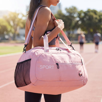 Gym Bag Travel Duffel Shoe Compartment Sports - Image 1