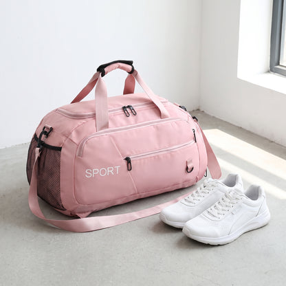 Gym Bag Travel Duffel Shoe Compartment Sports - scale
