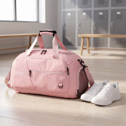 Gym Bag Travel Duffel Shoe Compartment Sports - scale