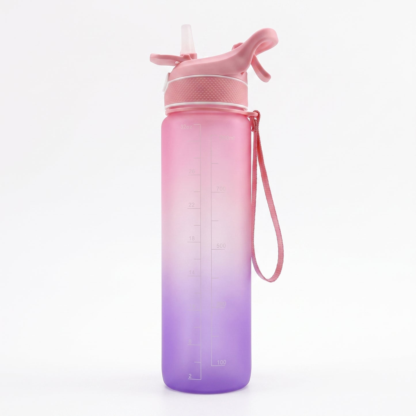 Water Bottle Motivational Spray Sports Time Marker - angle
