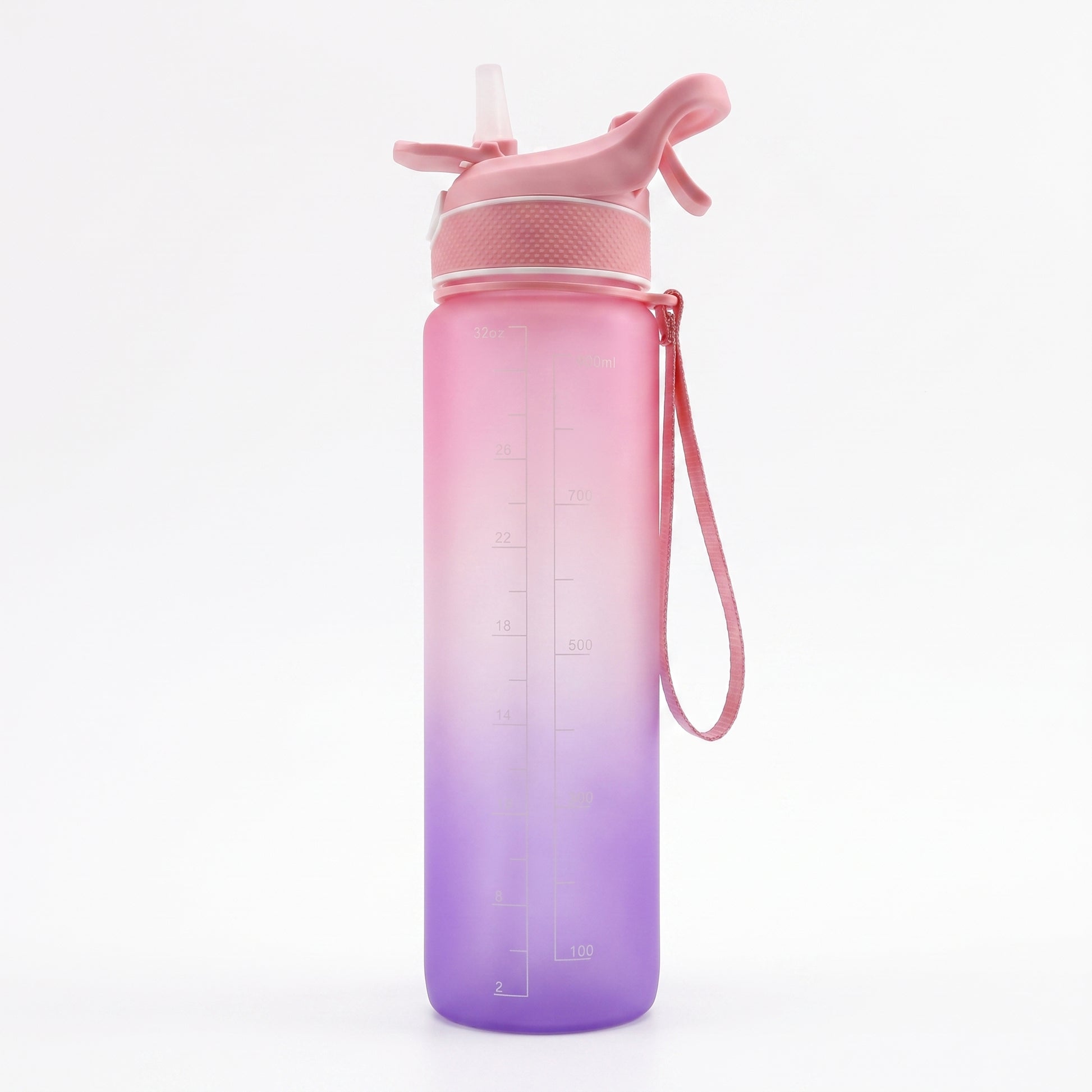 Water Bottle Motivational Spray Sports Time Marker - angle
