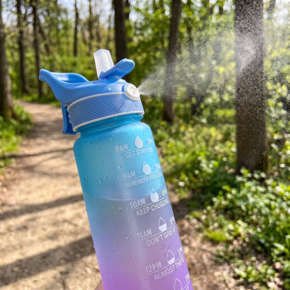 Water Bottle Motivational Spray Sports Time Marker - Image 3