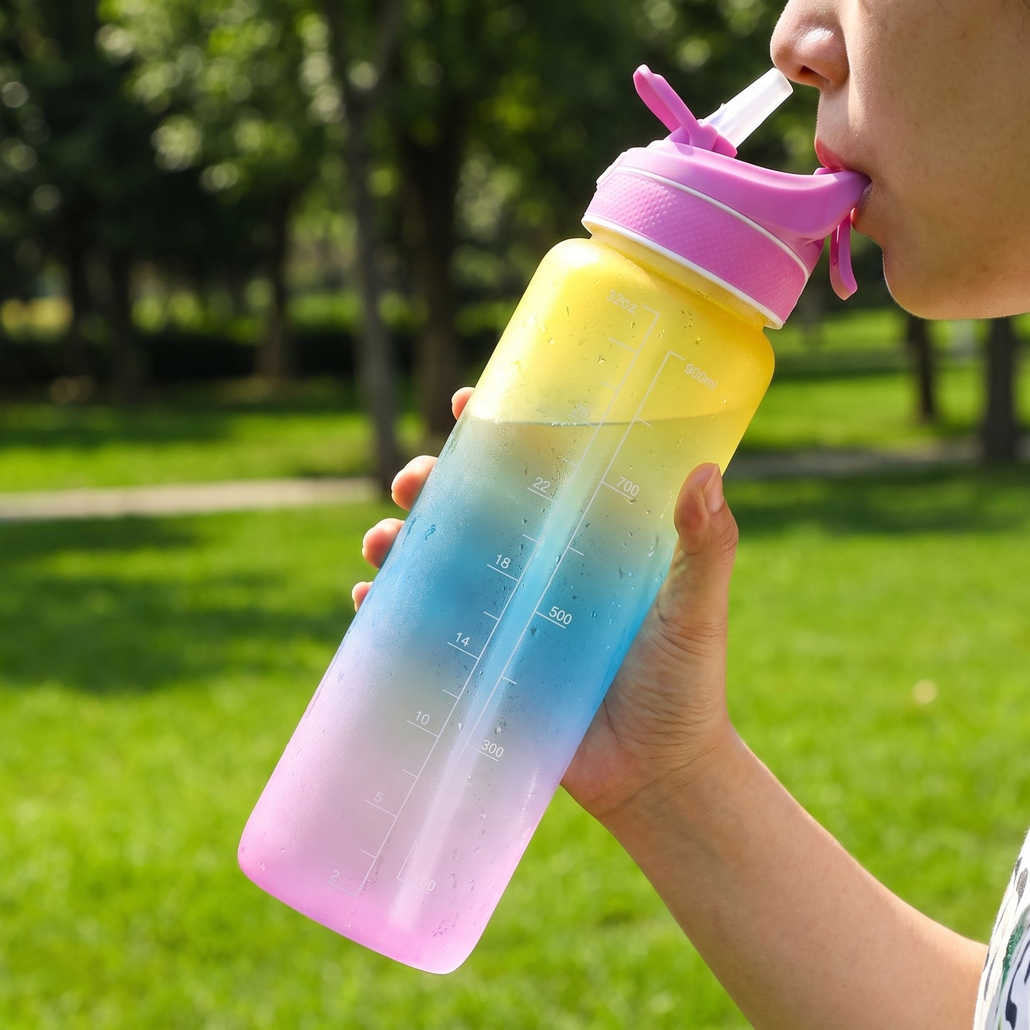 Water Bottle Motivational Spray Sports Time Marker - Image 9
