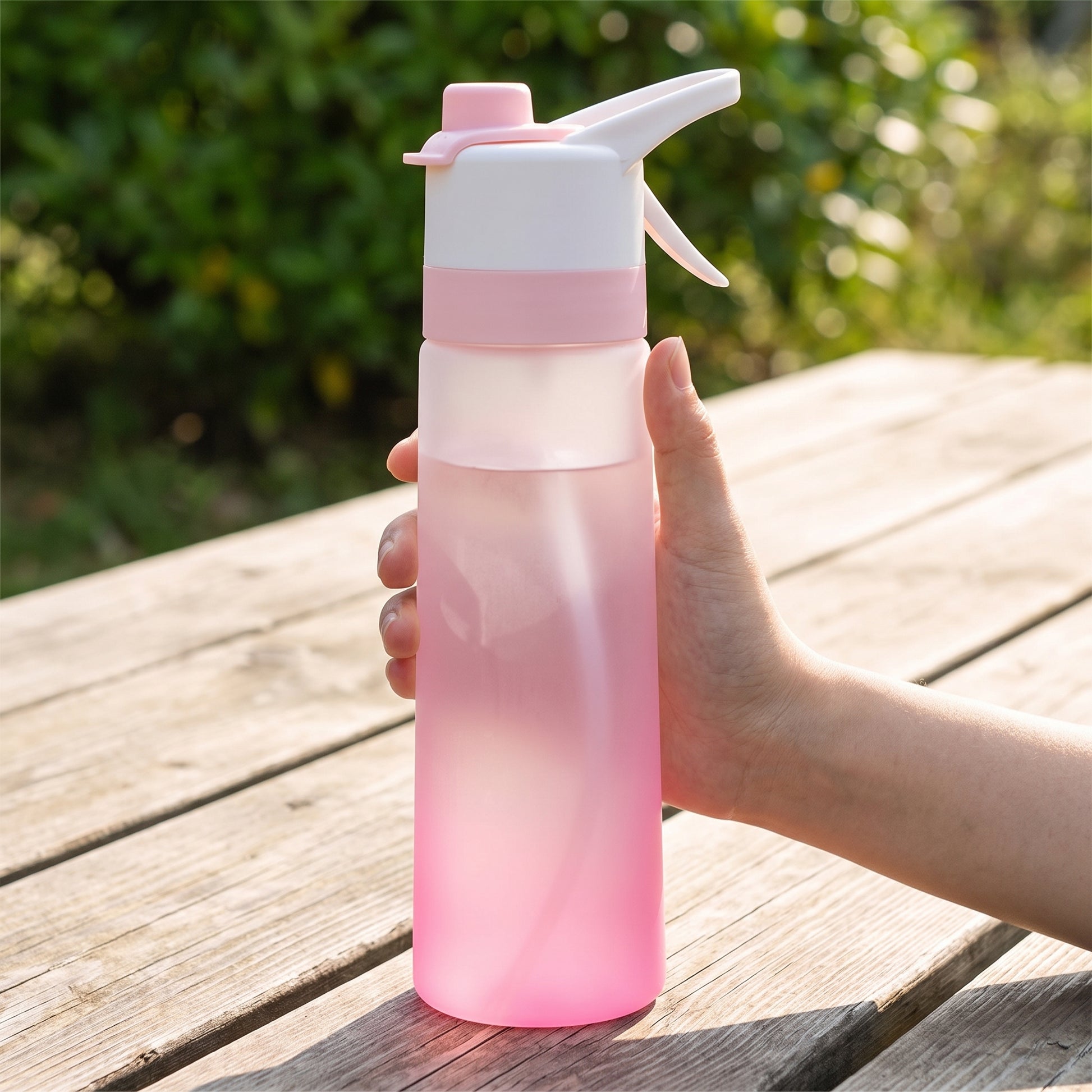 Water Bottle Spray Portable Sport Frosted Handle - scale