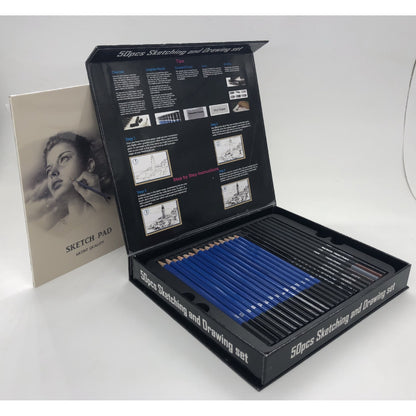 Stationery Set Sketching Drawing Art Supplies Kit 50pcs - Image 4
