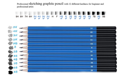 Stationery Set Sketching Drawing Art Supplies Kit 50pcs - Image 6
