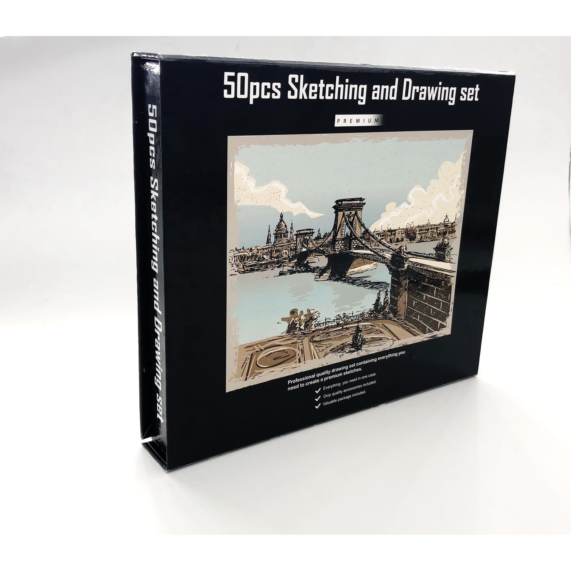 Stationery Set Sketching Drawing Art Supplies Kit 50pcs - Image 7
