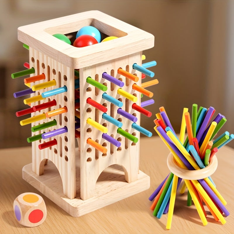 Stick Game Wooden Toy Dexterity Balance Preschool Learning Wooden Game - Image 7