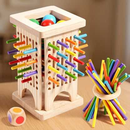 Stick Game Wooden Toy Dexterity Balance Preschool Learning Wooden Game - Image 7