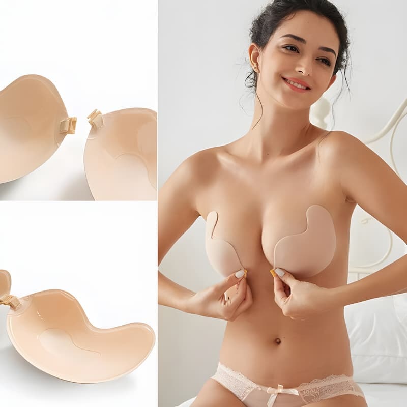 Strapless Bra Push Up Sticky Silicone Front Clasp - Image 7