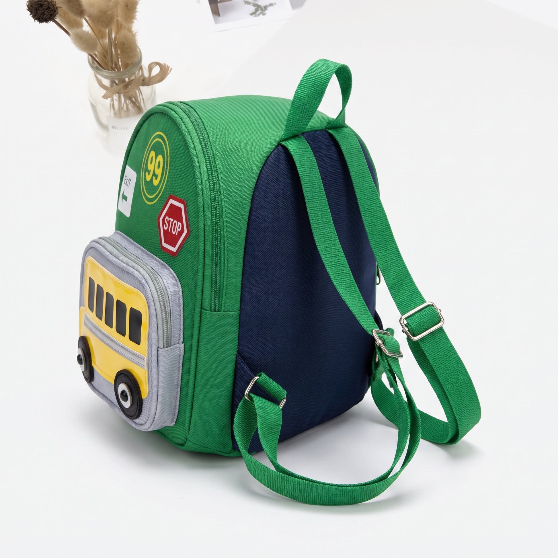 Kids Backpack Mini Toddler Bus Design Preschool - angle