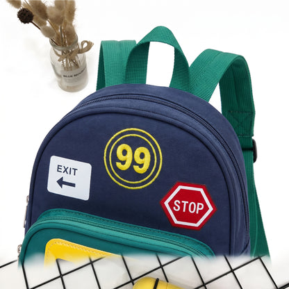 Kids Backpack Mini Toddler Bus Design Preschool - detail