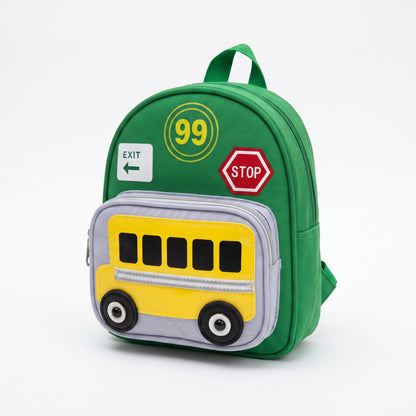 Kids Backpack Mini Toddler Bus Design Preschool - Image 1