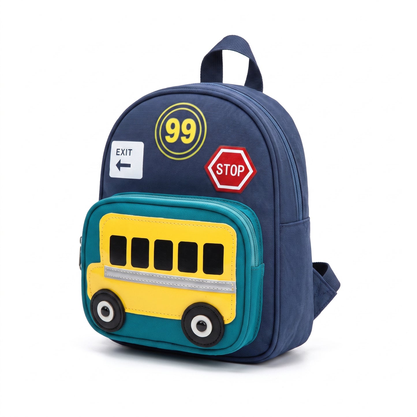 Kids Backpack Mini Toddler Bus Design Preschool - Image 2