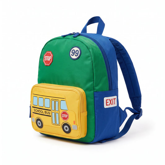 Kids Backpack Mini Toddler Bus Design Preschool - studio