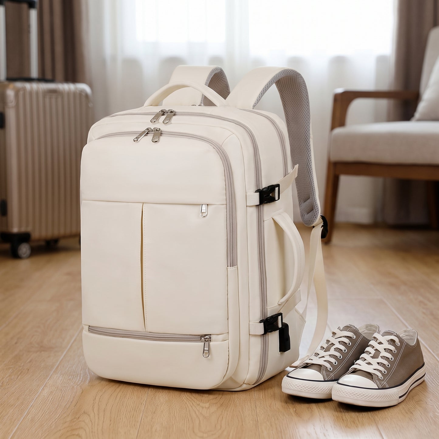 Backpack Travel Versatile Large Capacity Multiple Pockets - scale