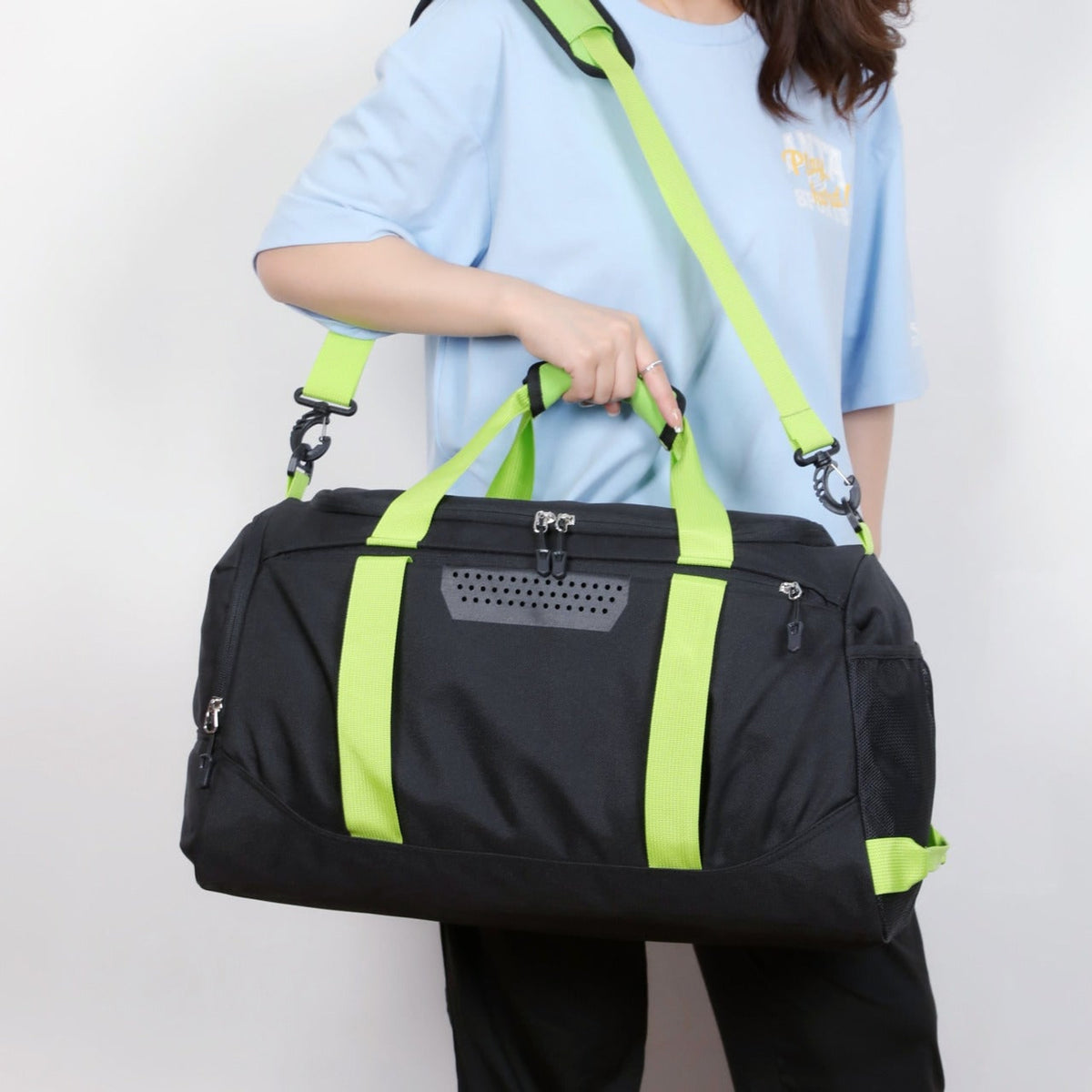 Travel Duffel Bag Sporty With Insulated Interior Compartment - Image 8
