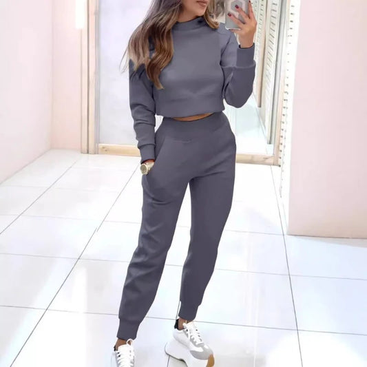 Two Piece Set Women's Loungewear Tracksuit Sweater - Image 1