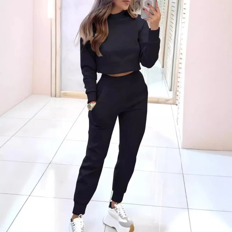 Two Piece Set Women's Loungewear Tracksuit Sweater - Image 5