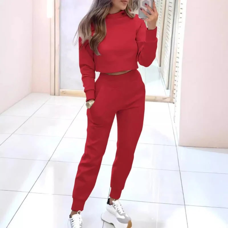 Two Piece Set Women's Loungewear Tracksuit Sweater - Image 6