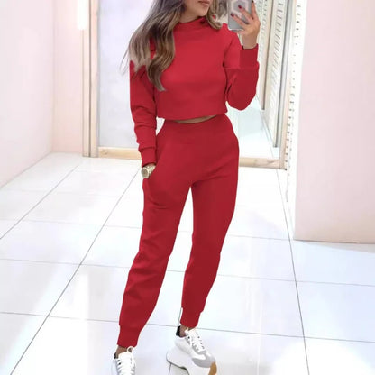 Two Piece Set Women's Loungewear Tracksuit Sweater - Image 6