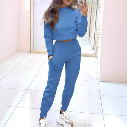 Two Piece Set Women's Loungewear Tracksuit Sweater - Image 7