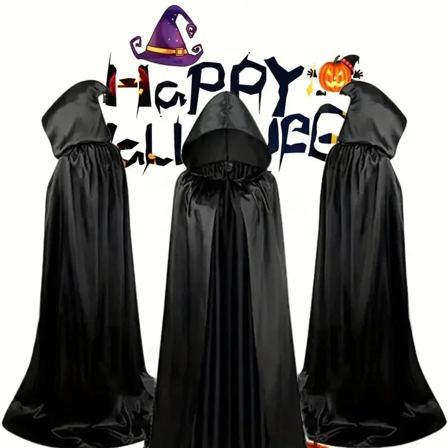 Unisex Hooded Cape for Halloween Cosplay - Image 10