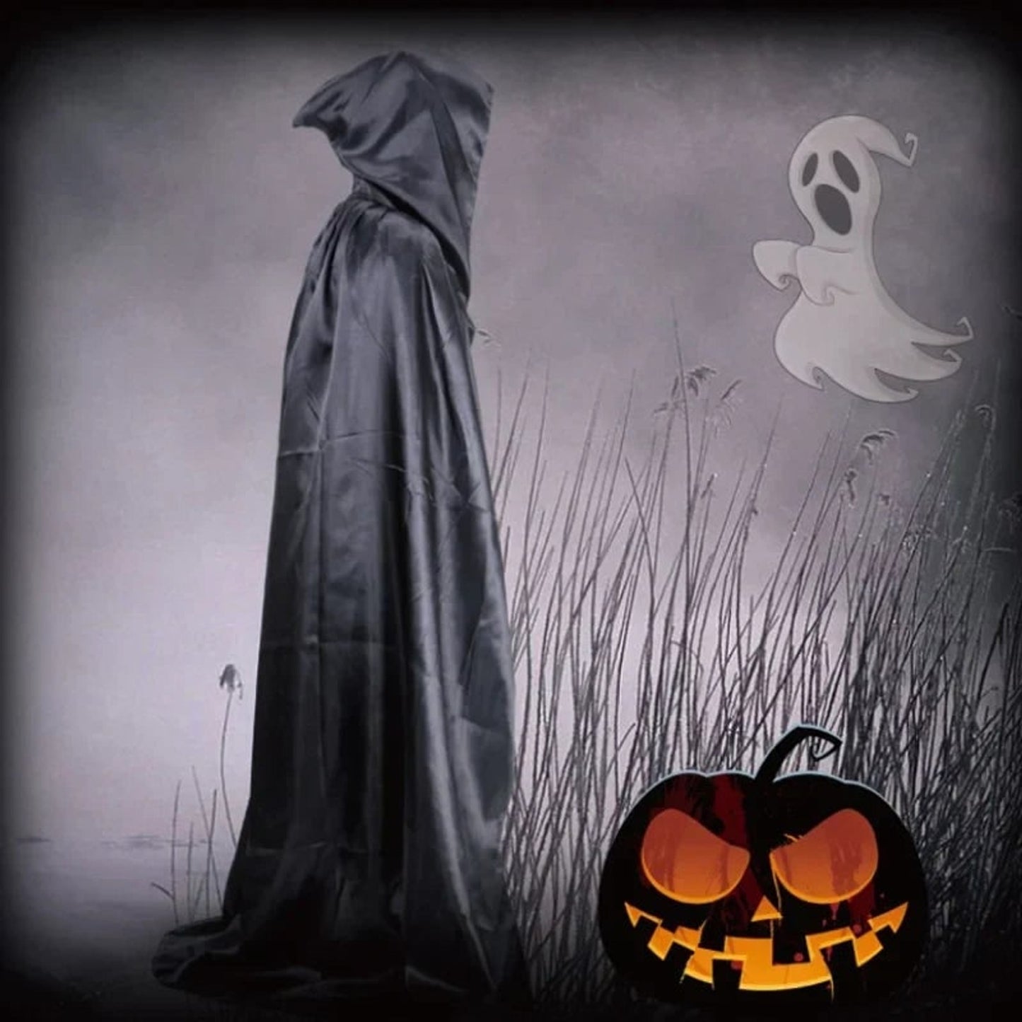 Unisex Hooded Cape for Halloween Cosplay - Image 6